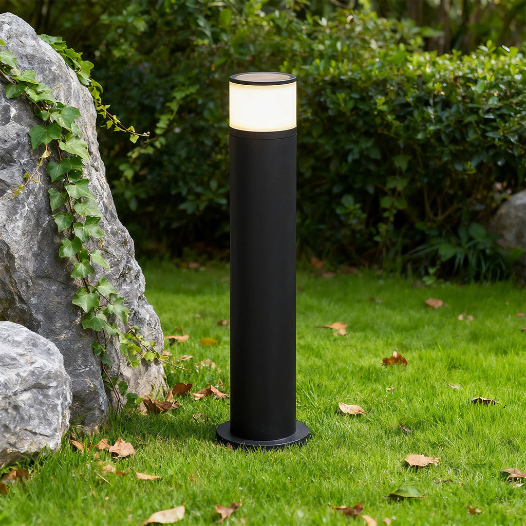 Sleek Outdoor Path Light - Ambient Garden Bollard Lamp