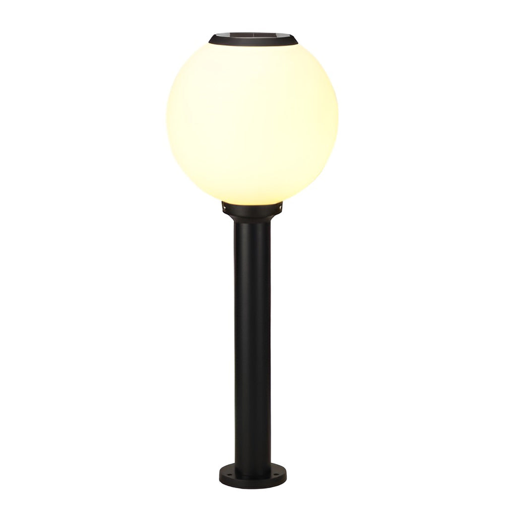Glass Outdoor Path Light - Globe Ball-Shaped LED Solar Light