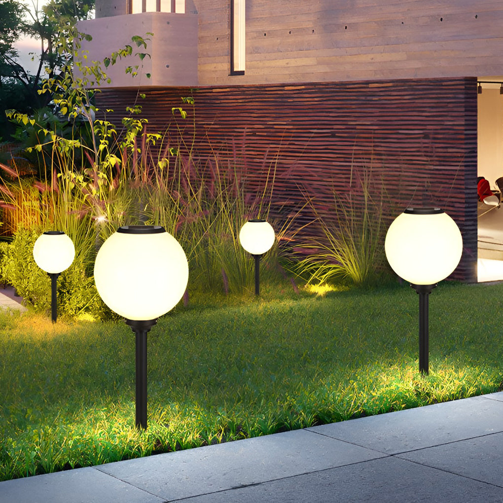 Glass Solar Path Light - Outdoor LED Globe Ball 

Illuminate your outdoor space with our stylish Glass Solar Path Light. This LED globe ball-shaped light enhances your garden, patio, or walkway while providing energy-efficient lighting. Made from durable