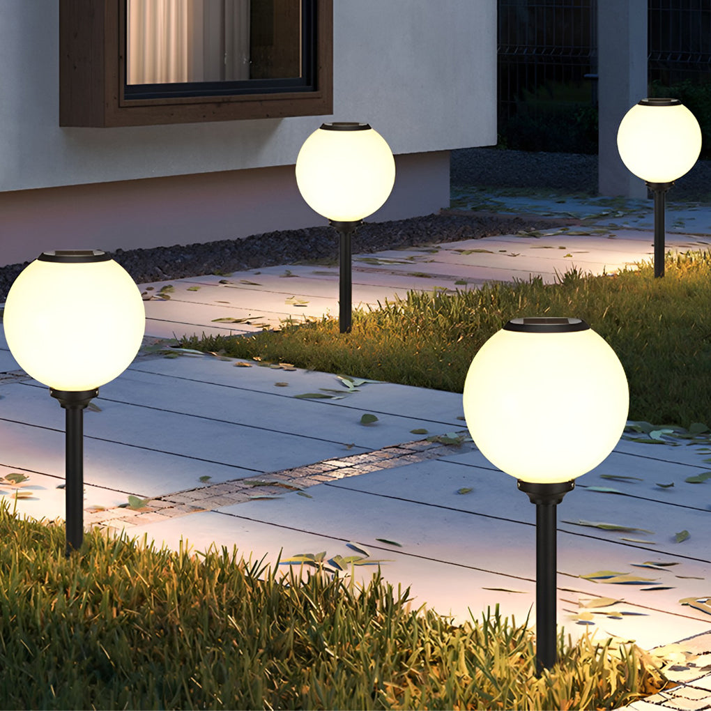 Glass Solar Path Light - Outdoor LED Globe Ball 

Illuminate your outdoor space with our stylish Glass Solar Path Light. This LED globe ball-shaped light enhances your garden, patio, or walkway while providing energy-efficient lighting. Made from durable