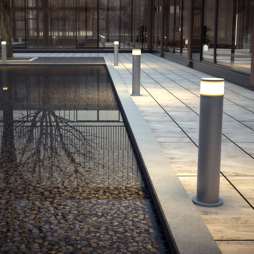 Sleek Outdoor Path Light - Ambient Garden Bollard Lamp