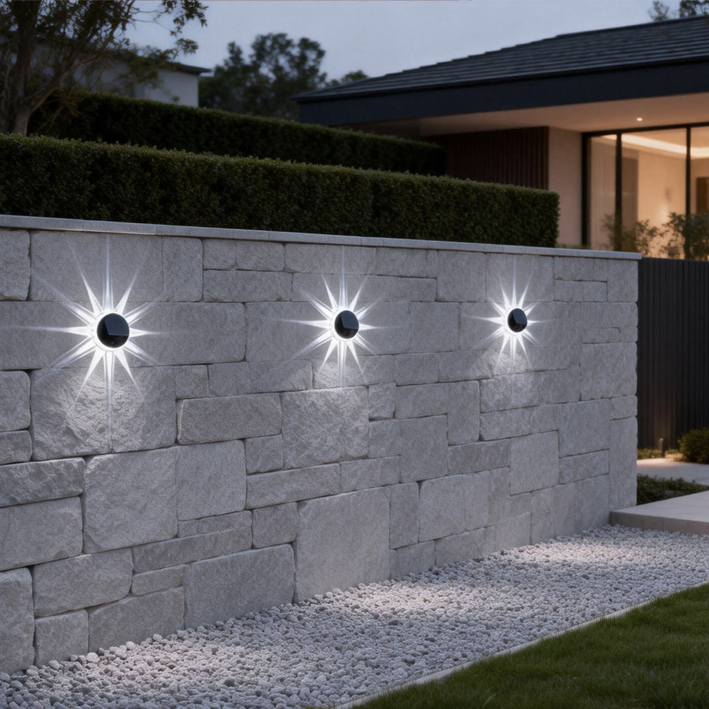 Outdoor Solar Petal Wall Lamp for Patio Lighting