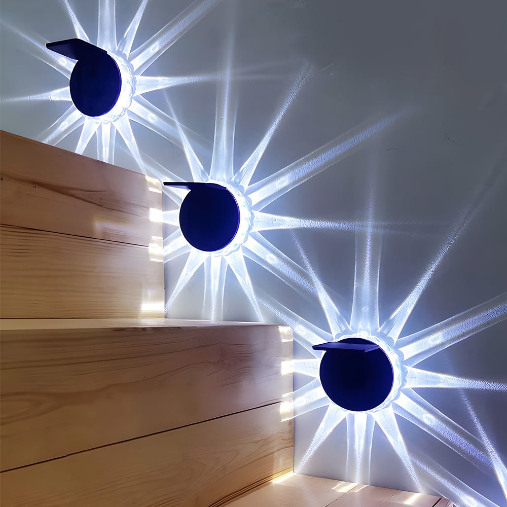 Outdoor Solar Petal Wall Lamp for Patio Lighting