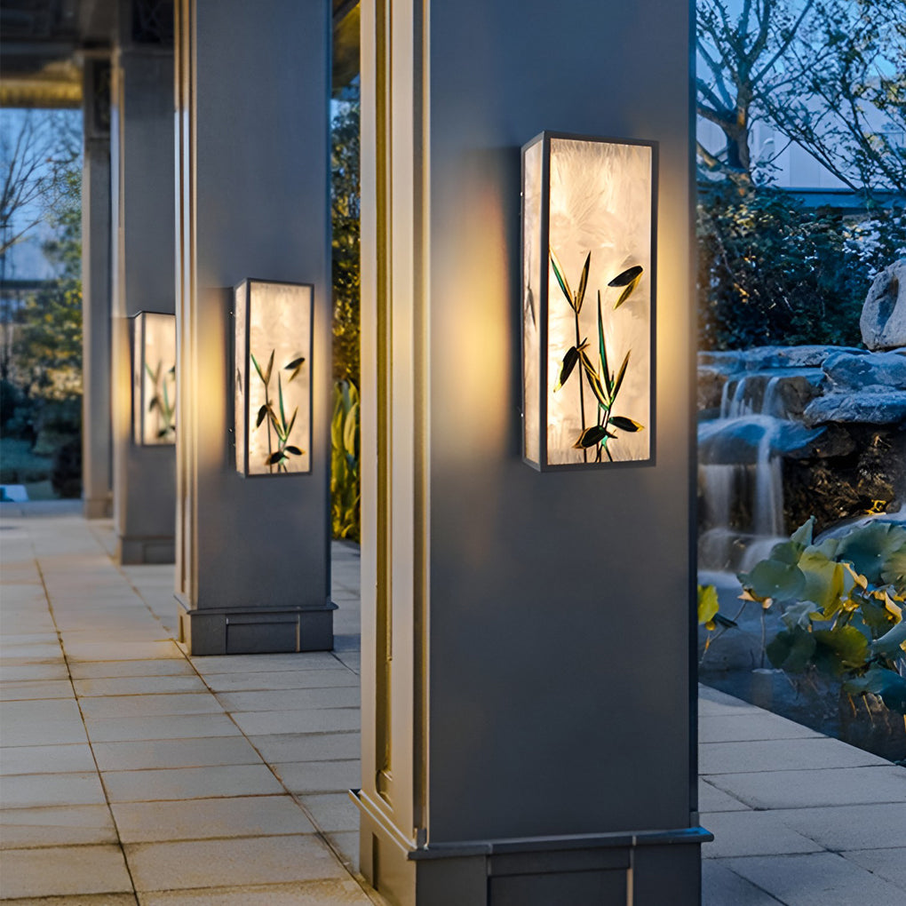 Square Retro LED Wall Light - Waterproof Galvanized Steel Fixture