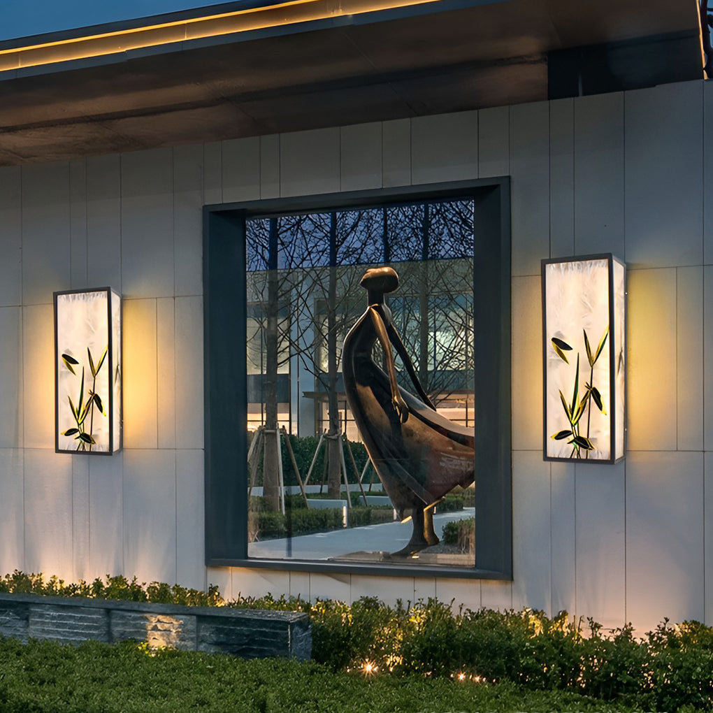 Square Retro LED Wall Light - Waterproof Galvanized Steel Fixture
