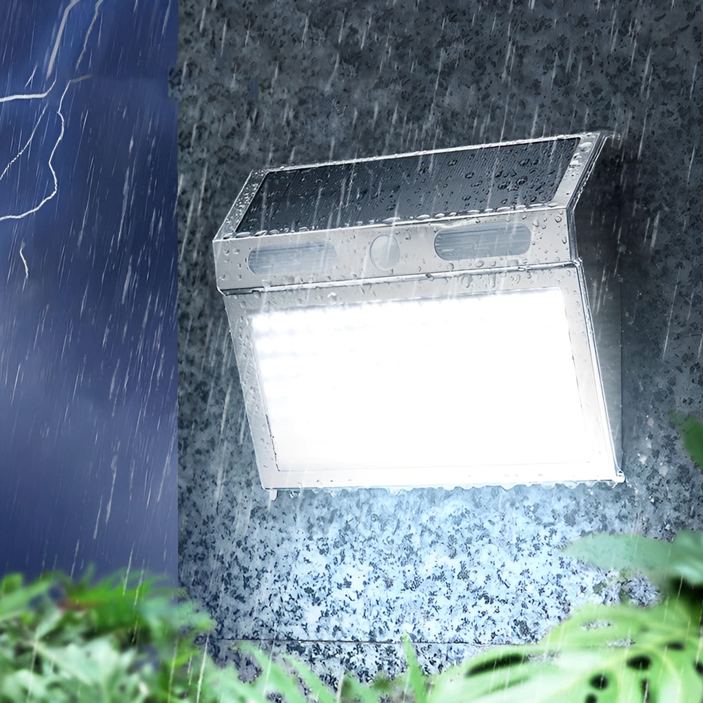 Outdoor Solar Motion Sensor Wall Light - Waterproof LED Security Lighting