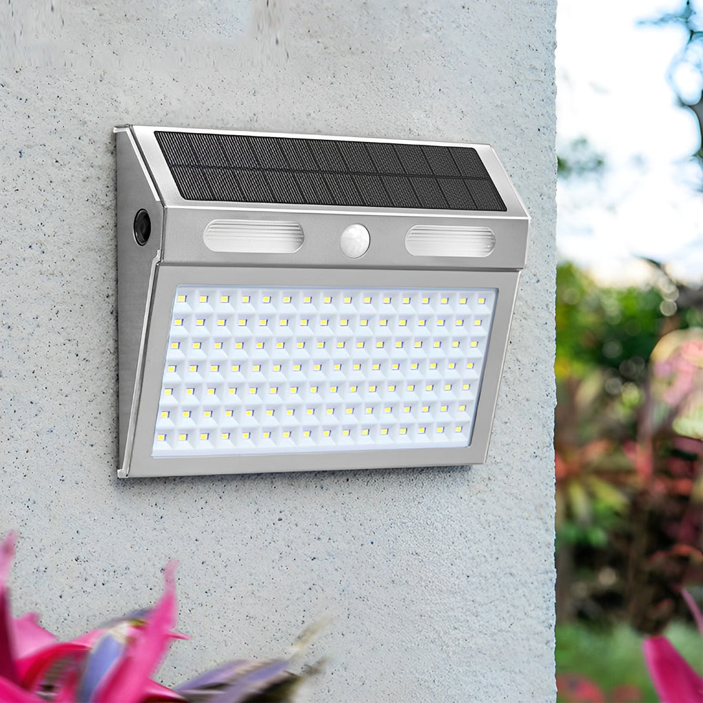 Outdoor Solar Motion Sensor Wall Light - Waterproof LED Security Lighting