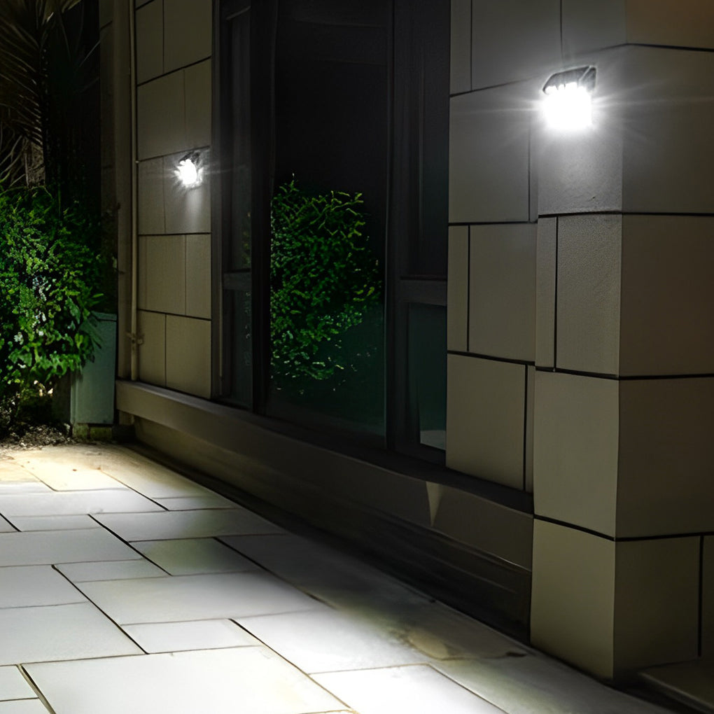 Outdoor Solar Motion Sensor Wall Light - Waterproof LED Security Lighting