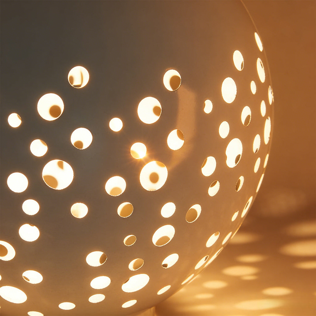 Outdoor Waterproof Sphere Light - Modern Hollow Metal Garden Fixture