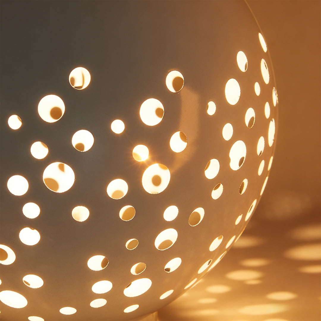 Outdoor Waterproof Sphere Light - Modern Hollow Metal Garden Fixture