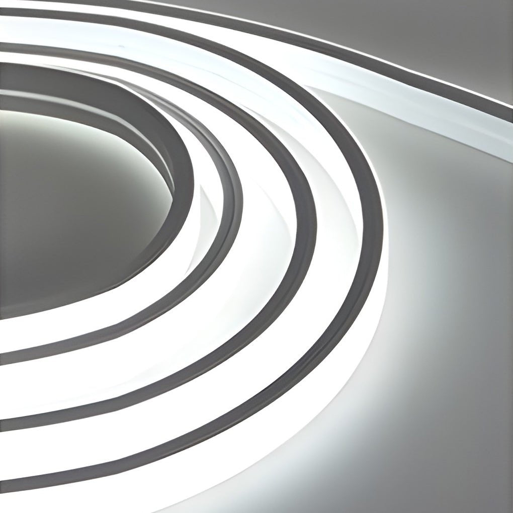 Outdoor LED Stair Lighting Strips - Waterproof Silicone White Lights