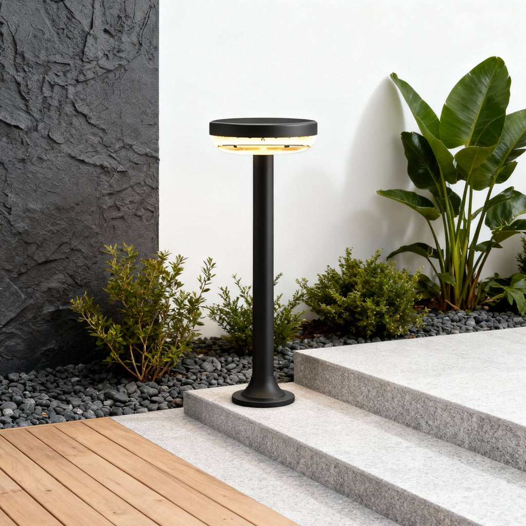 Path Light Solar Outdoor Waterproof Black LED Light - Energy Efficient Solar Lighting for Walkways and Gardens