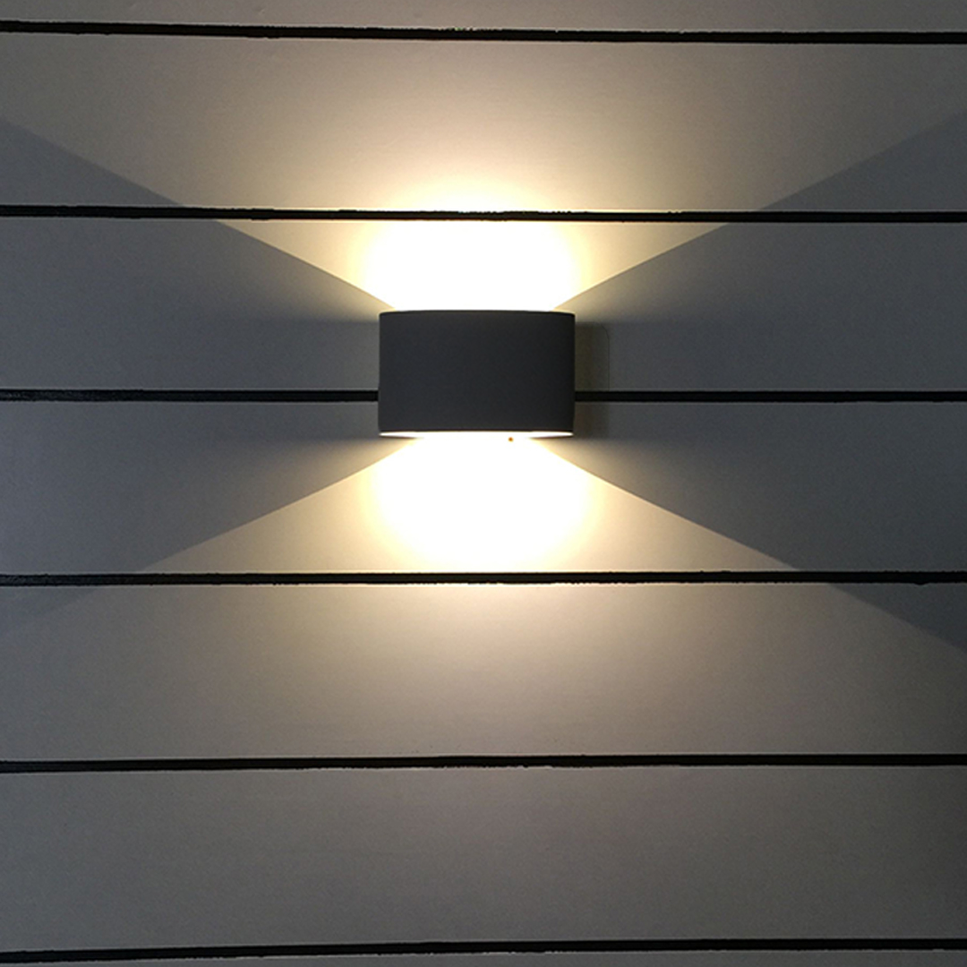 Outdoor LED Up Down Wall Light - Waterproof Minimalist Design