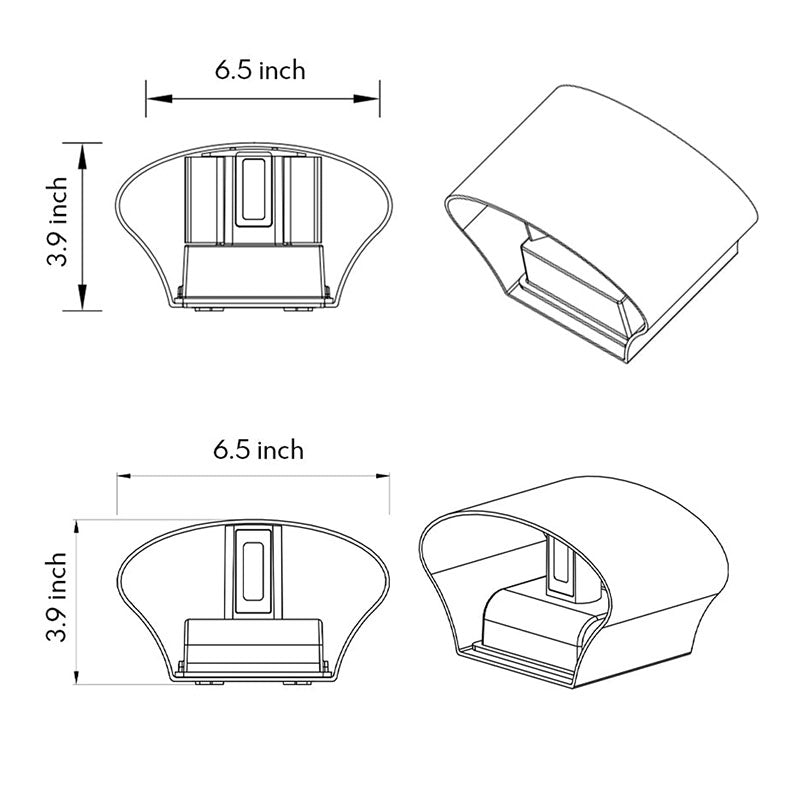 Outdoor LED Up Down Wall Light - Waterproof Minimalist Design