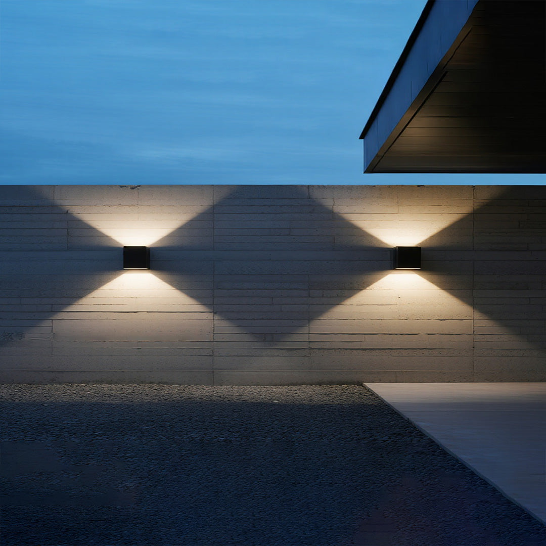 Outdoor LED Up Down Wall Light - Waterproof Minimalist Design