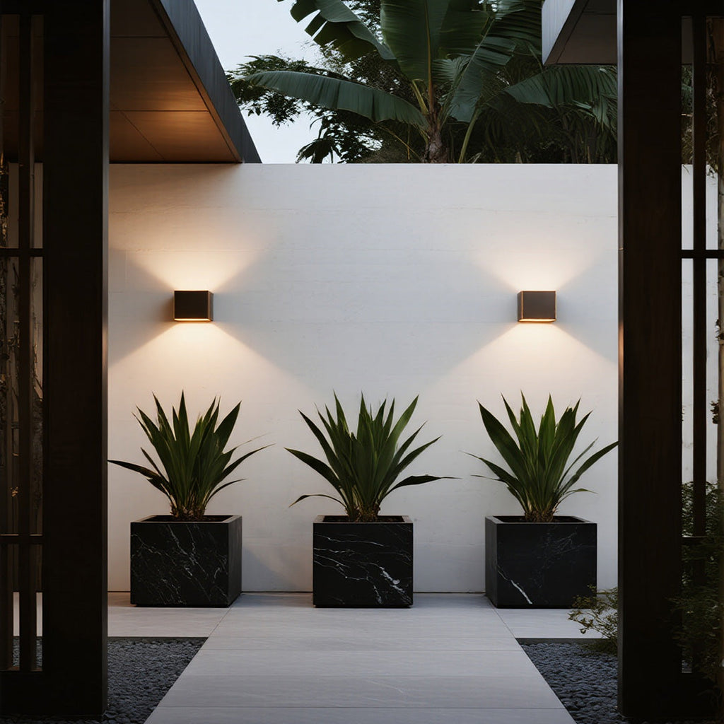 Outdoor LED Up Down Wall Light - Waterproof Minimalist Design