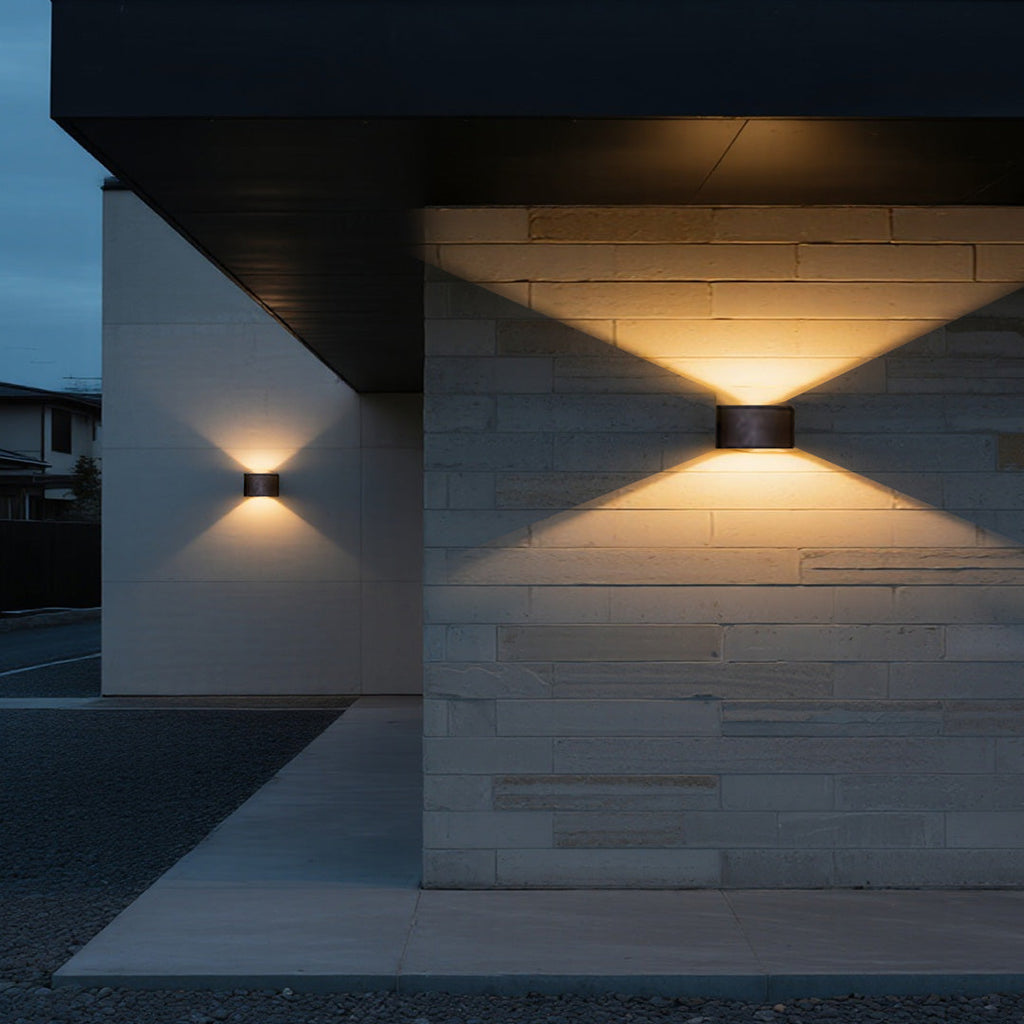 Outdoor LED Up Down Wall Light - Waterproof Minimalist Design