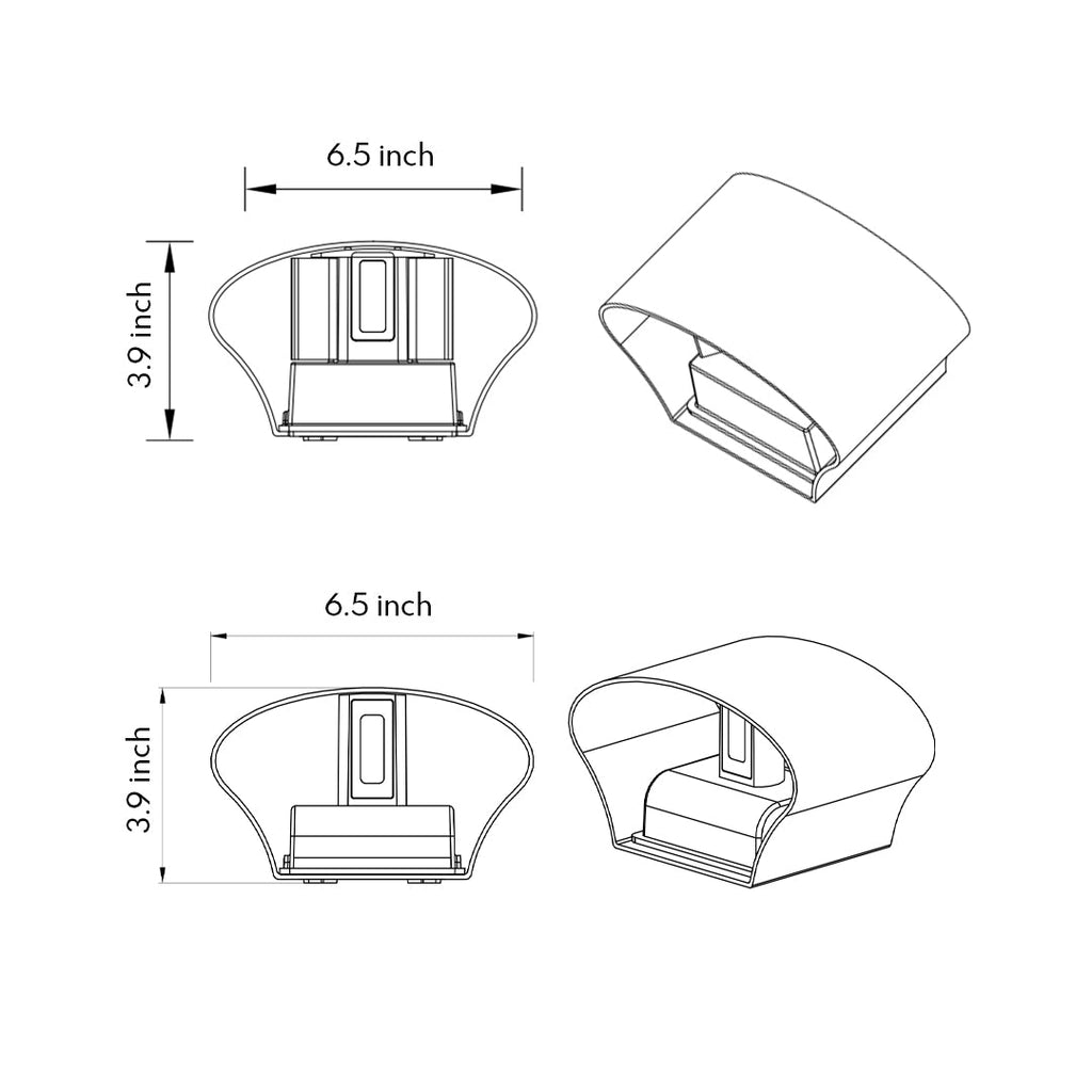 Outdoor LED Up Down Wall Light - Waterproof Minimalist Design