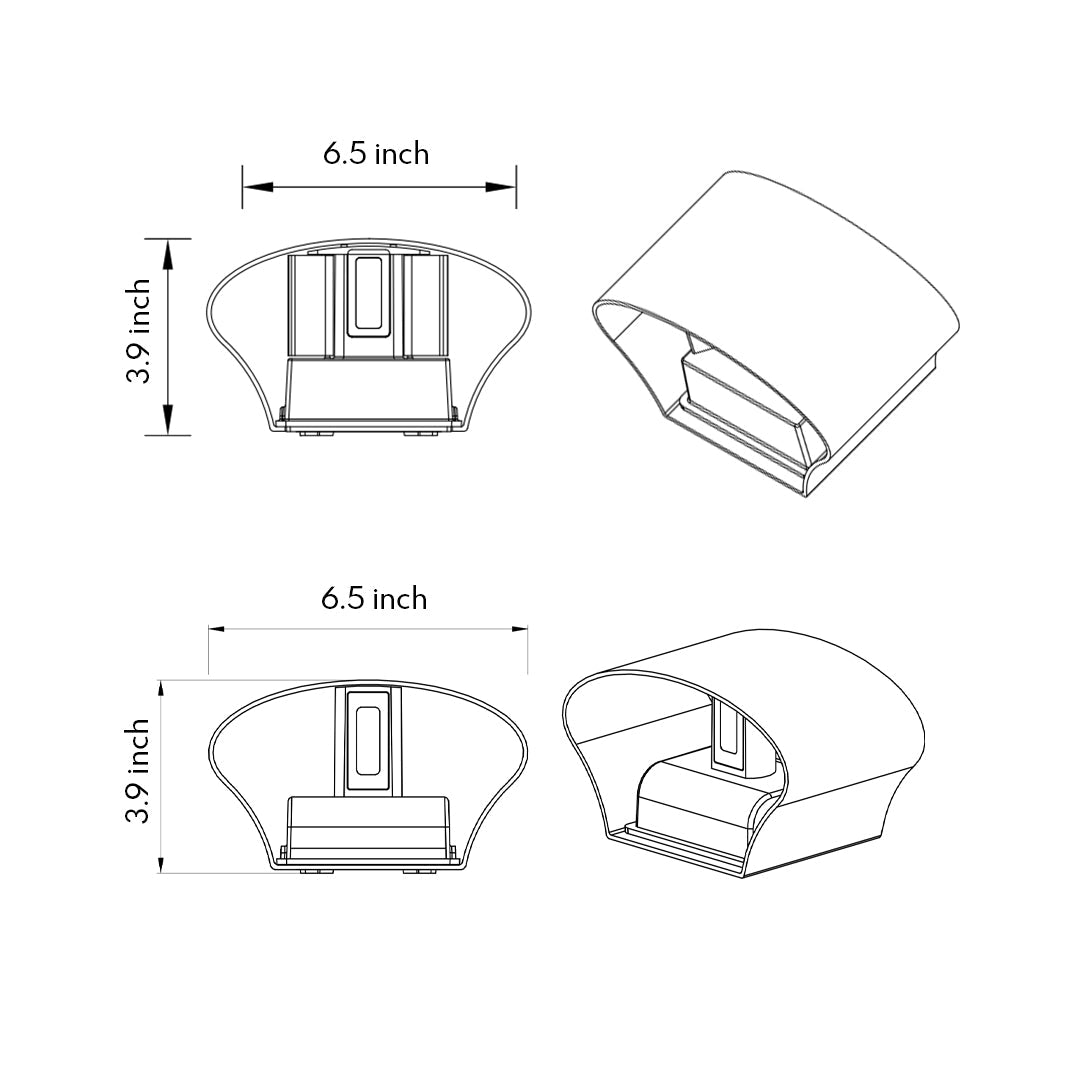 Outdoor LED Up Down Wall Light - Waterproof Minimalist Design