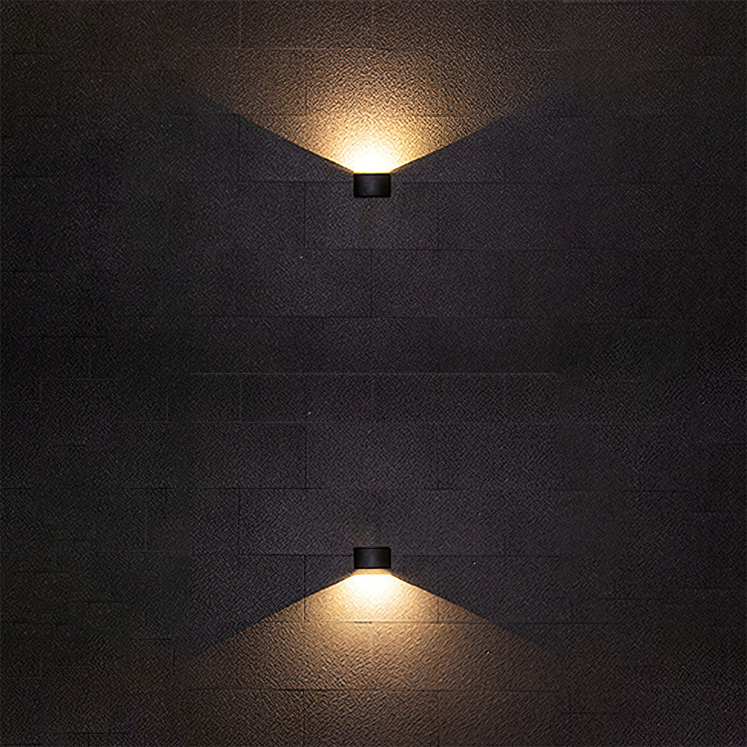 Outdoor LED Up Down Wall Light - Waterproof Minimalist Design
