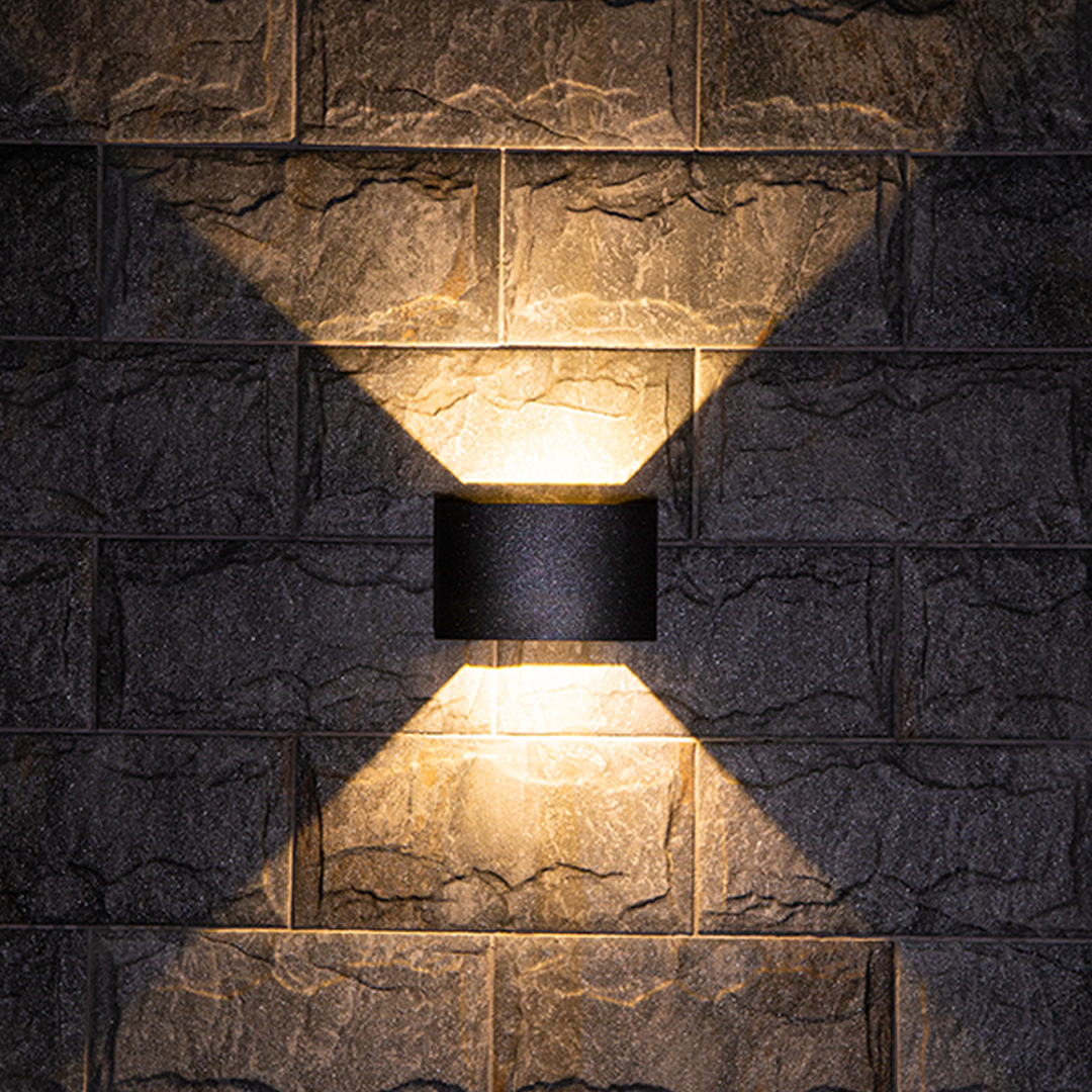 Outdoor LED Up Down Wall Light - Waterproof Minimalist Design