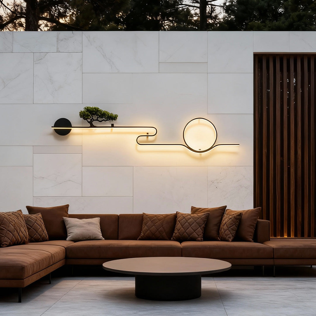 Retro Waterproof LED Wall Sconce - Outdoor Tree Landscape Light