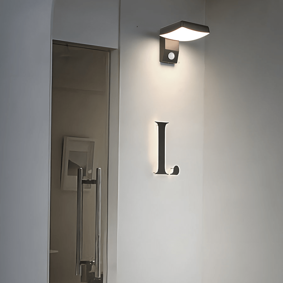 Outdoor Motion Sensor Rotating Wall Light