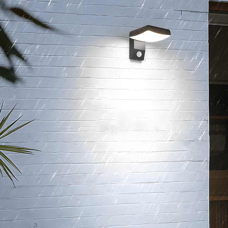 Outdoor Motion Sensor Rotating Wall Light
