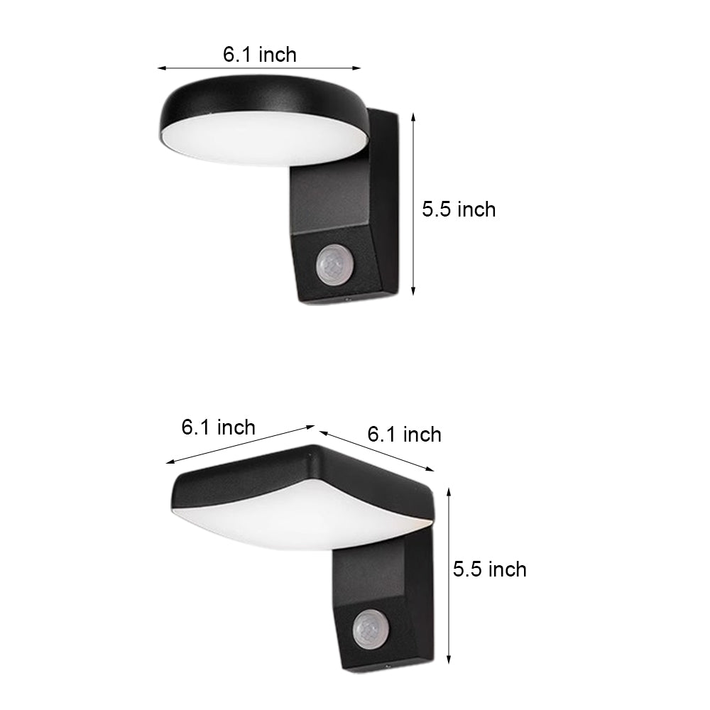 Outdoor Motion Sensor Rotating Wall Light