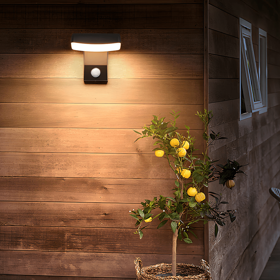 Outdoor Motion Sensor Rotating Wall Light