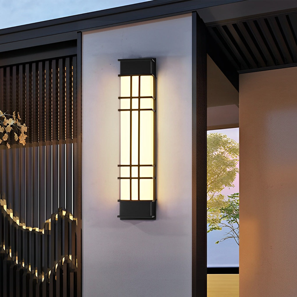 Black Retro Outdoor Wall Sconce Waterproof LED Light