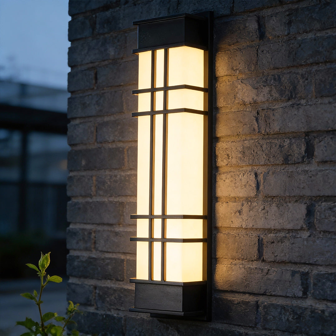 Black Retro Outdoor Wall Sconce Waterproof LED Light