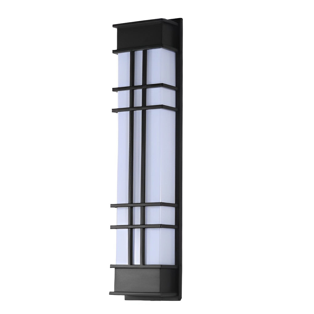 Black Retro Outdoor Wall Sconce Waterproof LED Light