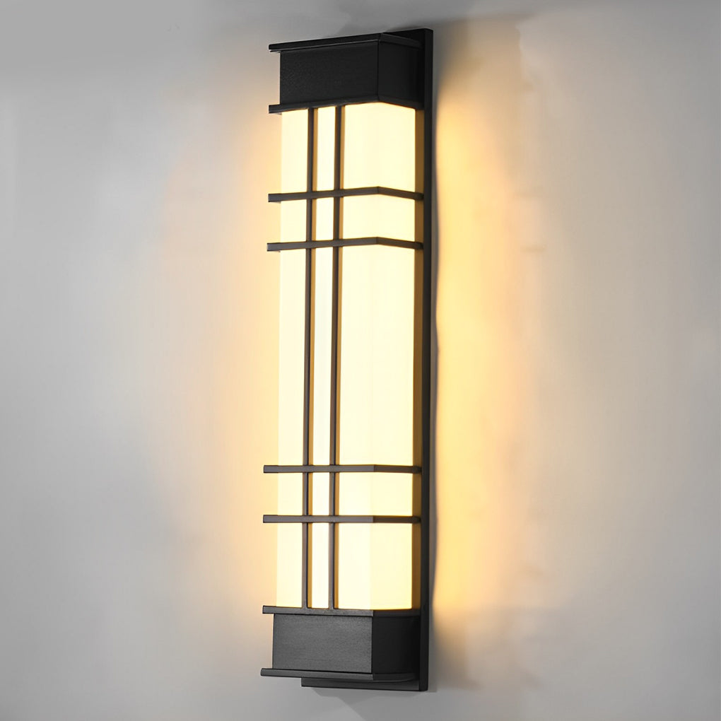 Black Retro Outdoor Wall Sconce Waterproof LED Light