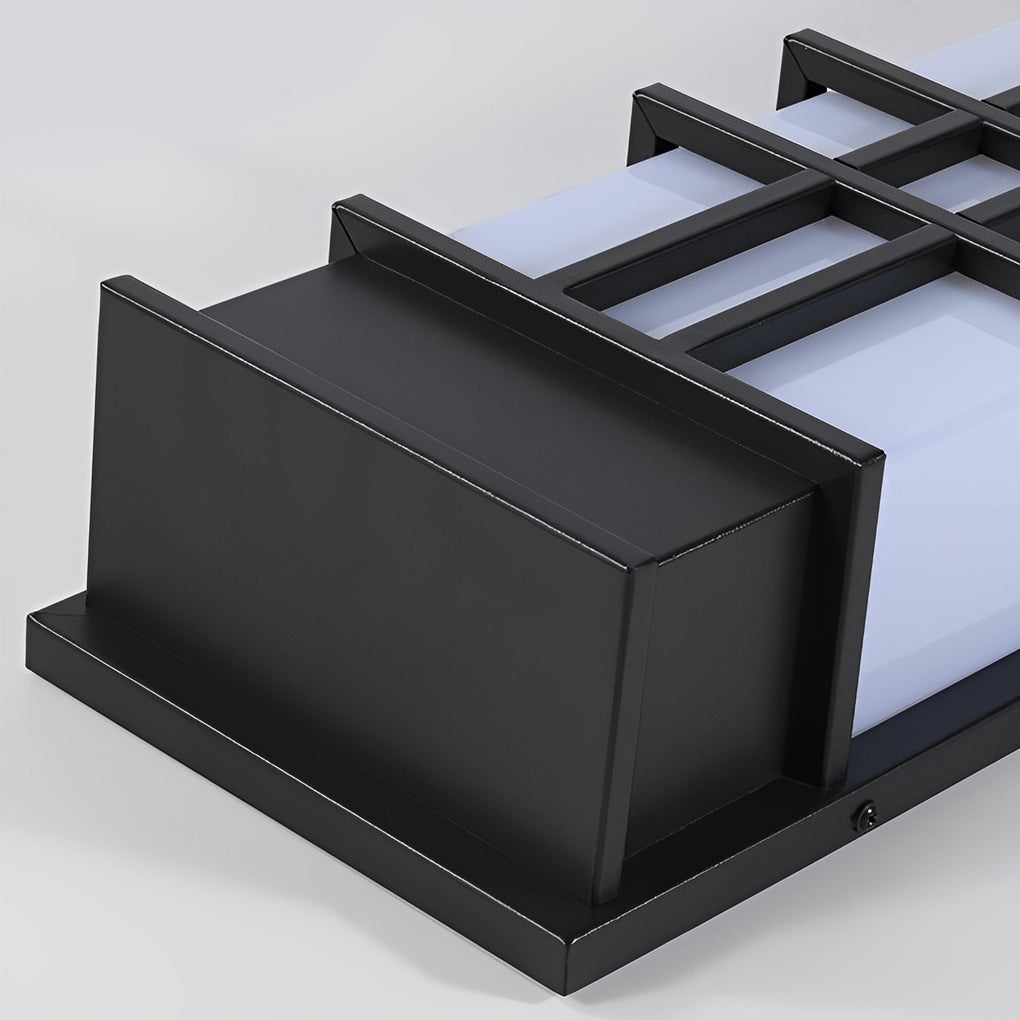 Black Retro Outdoor Wall Sconce Waterproof LED Light