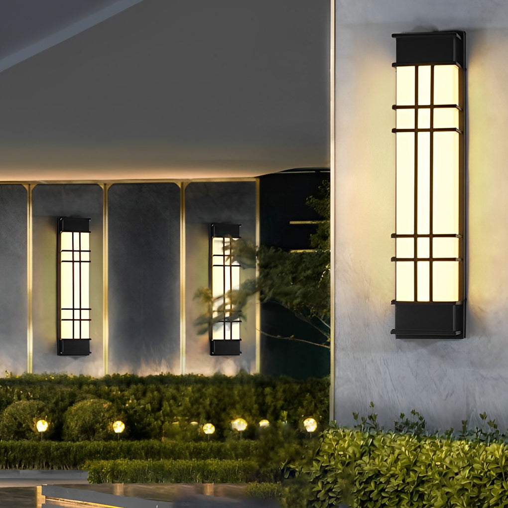 Black Retro Outdoor Wall Sconce Waterproof LED Light