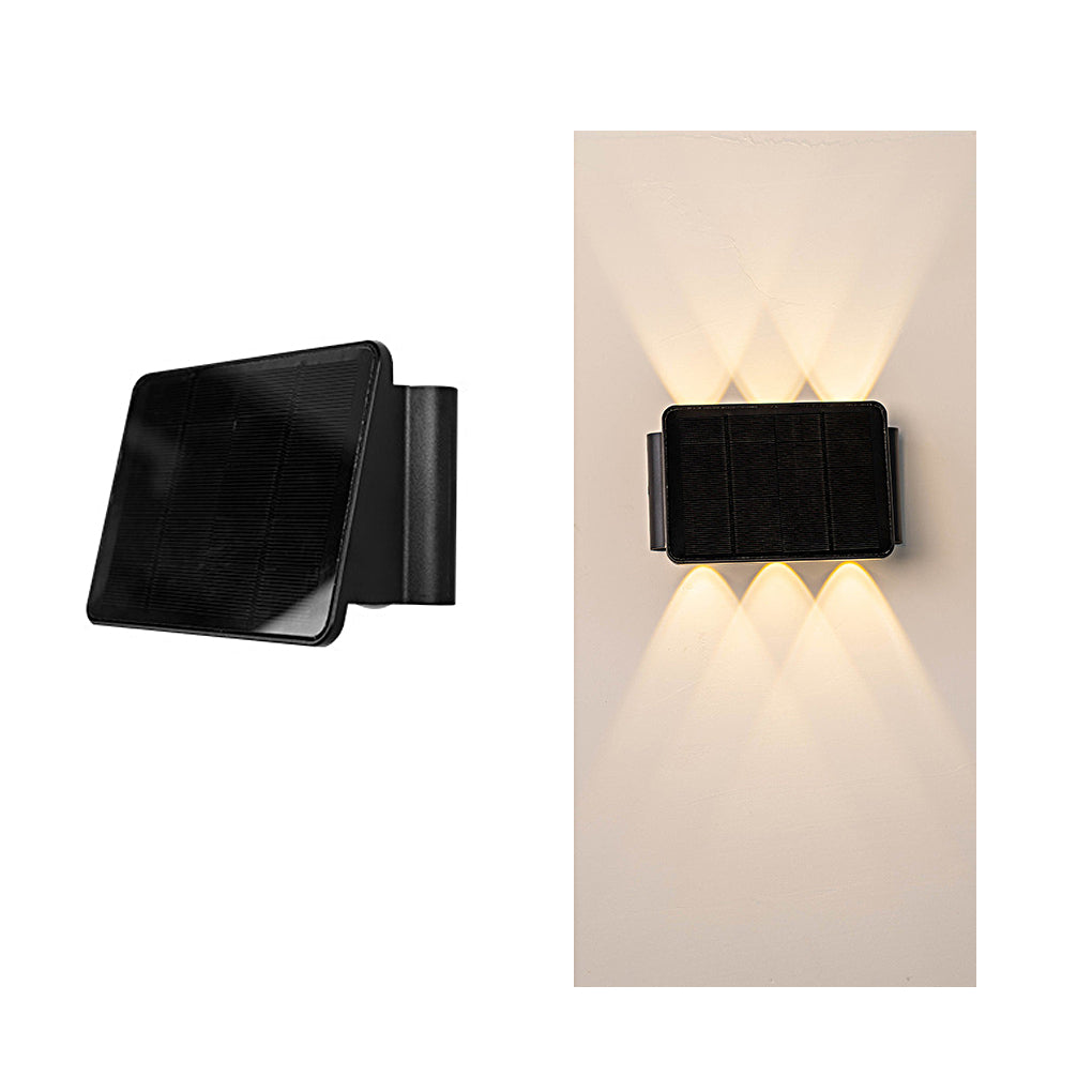 Outdoor Solar Wall Sconce Up and Down Lighting