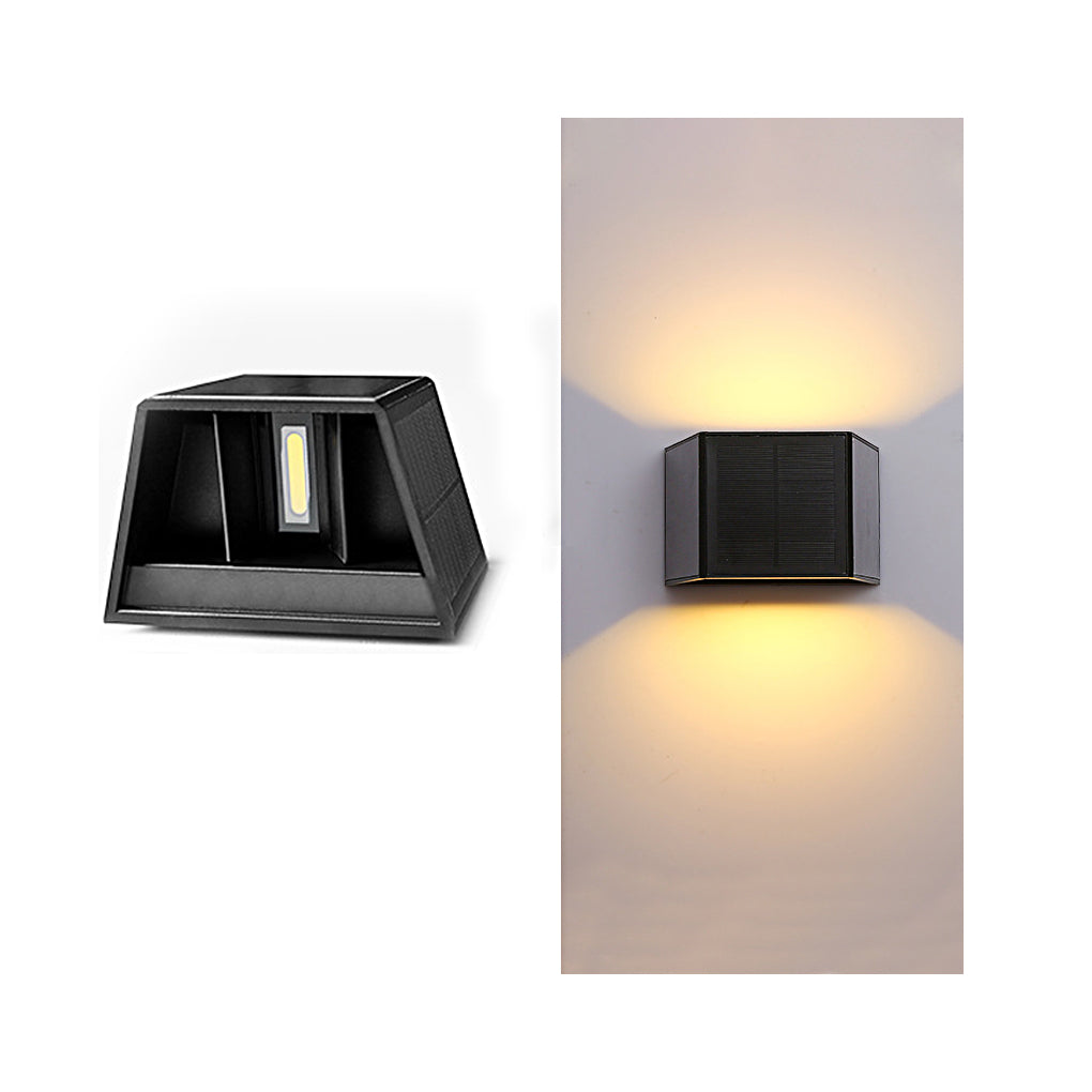 Outdoor Solar Wall Sconce Up and Down Lighting