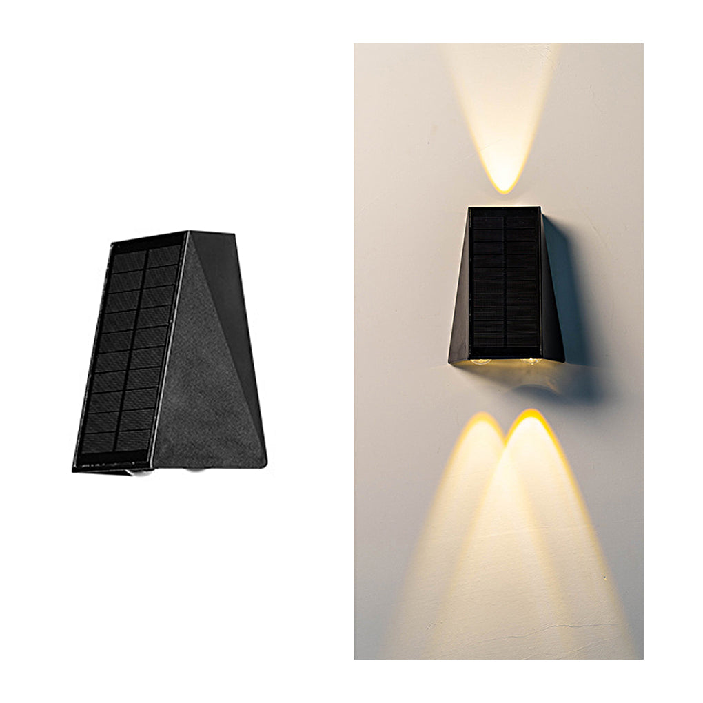 Outdoor Solar Wall Sconce Up and Down Lighting
