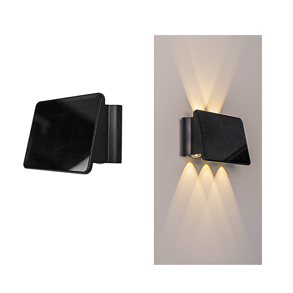 Outdoor Solar Wall Sconce Up and Down Lighting
