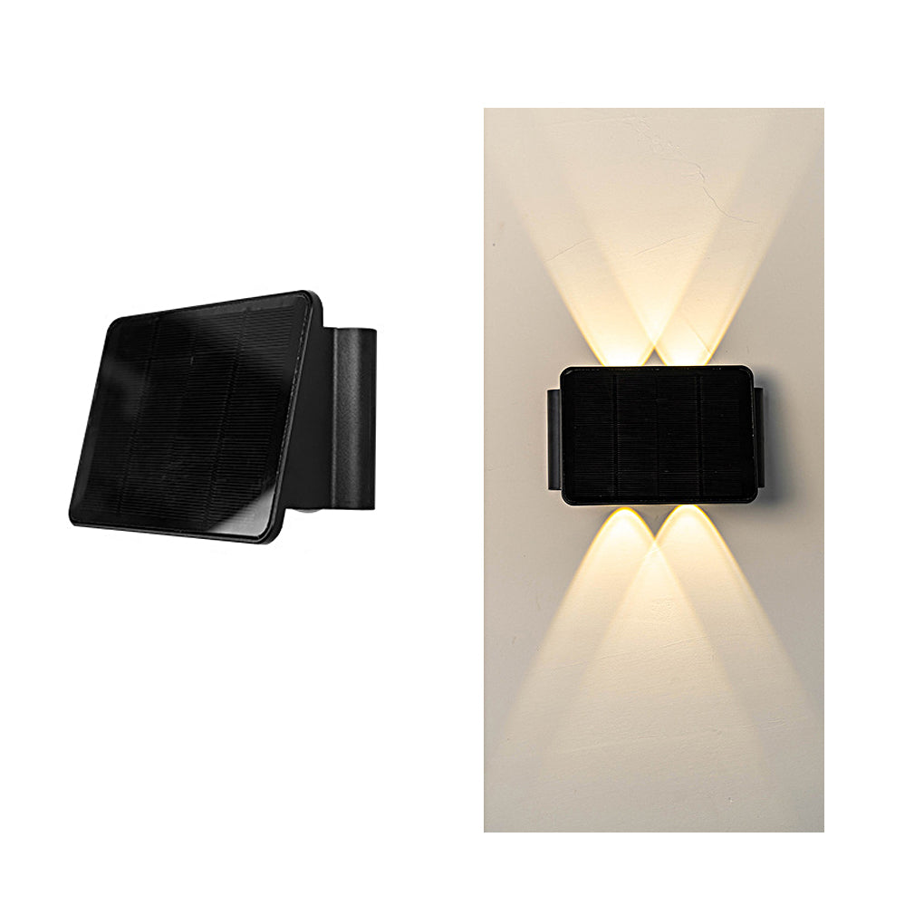 Outdoor Solar Wall Sconce Up and Down Lighting