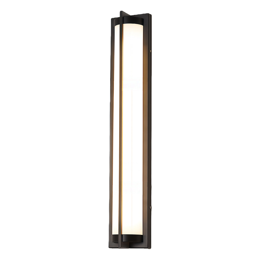 Black Modern Minimalist Waterproof Outdoor Wall Sconce Lamp