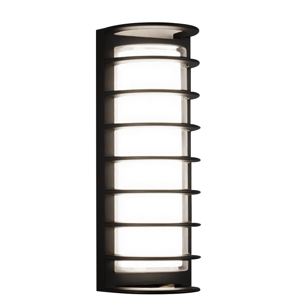 Outdoor LED Wall Mount Light - Dual-Layer Shade Fixture