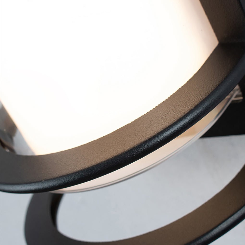 Outdoor LED Wall Mount Light - Dual-Layer Shade Fixture