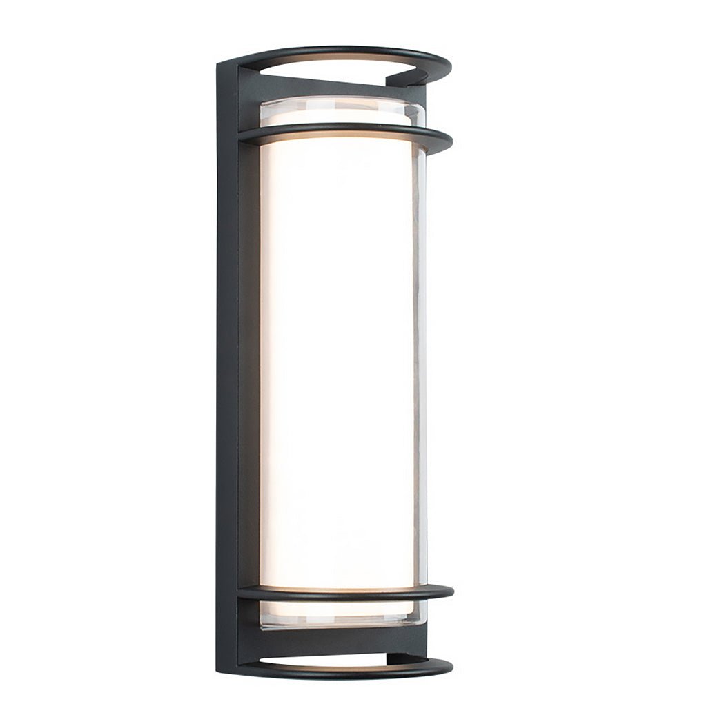 Outdoor LED Wall Mount Light - Dual-Layer Shade Fixture