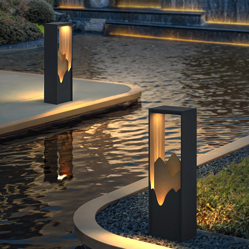 Hollow Lawn Lamp - Waterproof Mountain Landscape Path Light