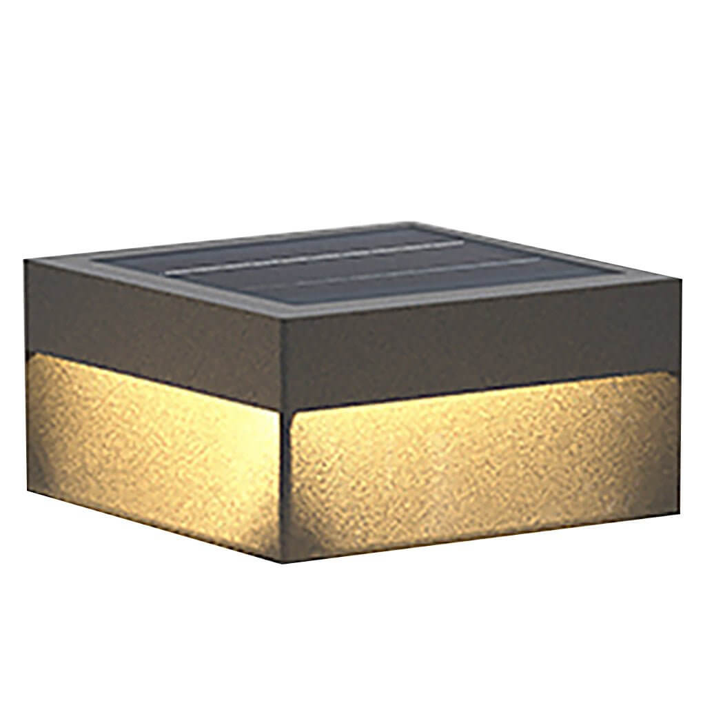 Square Waterproof Outdoor Fence Light - Modern Pillar Lighting for Patios and Gardens