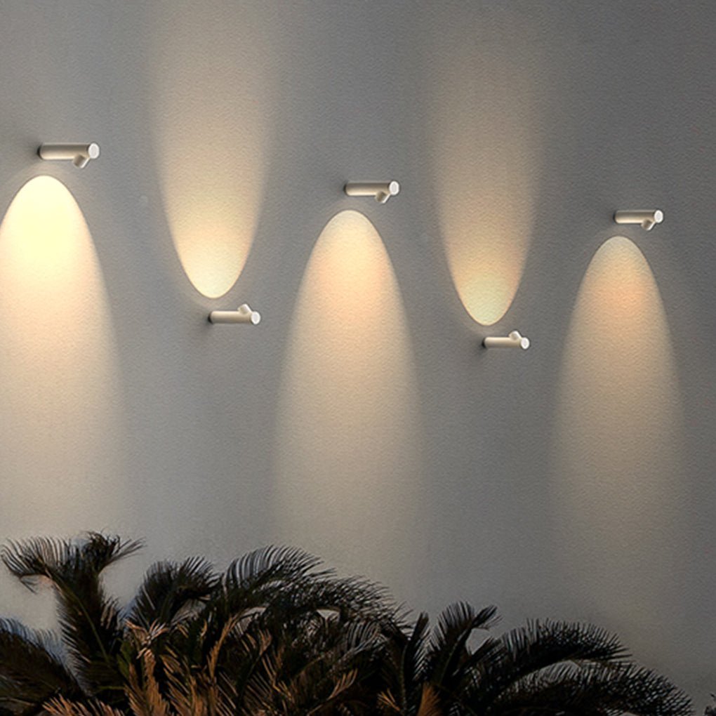 Modern Tubular LED Aluminum Alloy Spot Lights for Outdoor Walls