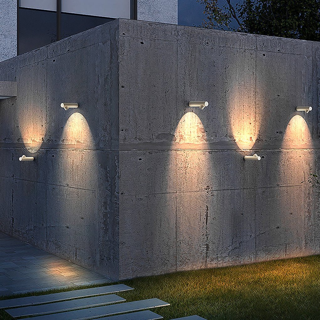 Modern Tubular LED Aluminum Alloy Spot Lights for Outdoor Walls