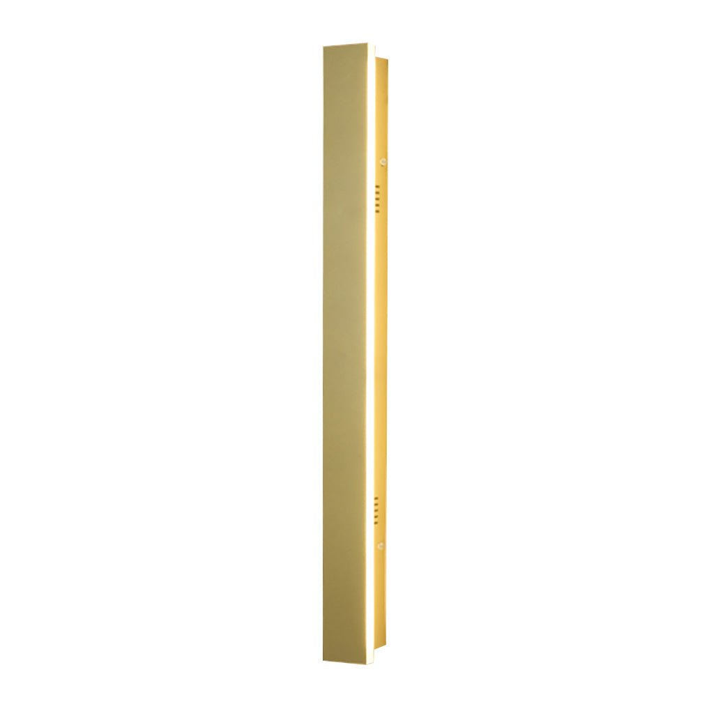 Gold Outdoor Wall Light - Minimalist Linear LED Design